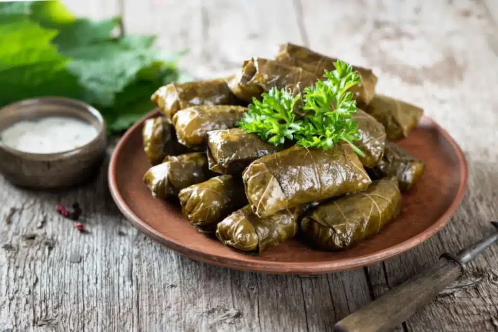 Assiste de dolmas un plat irakien